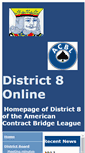 Mobile Screenshot of district8acbl.com